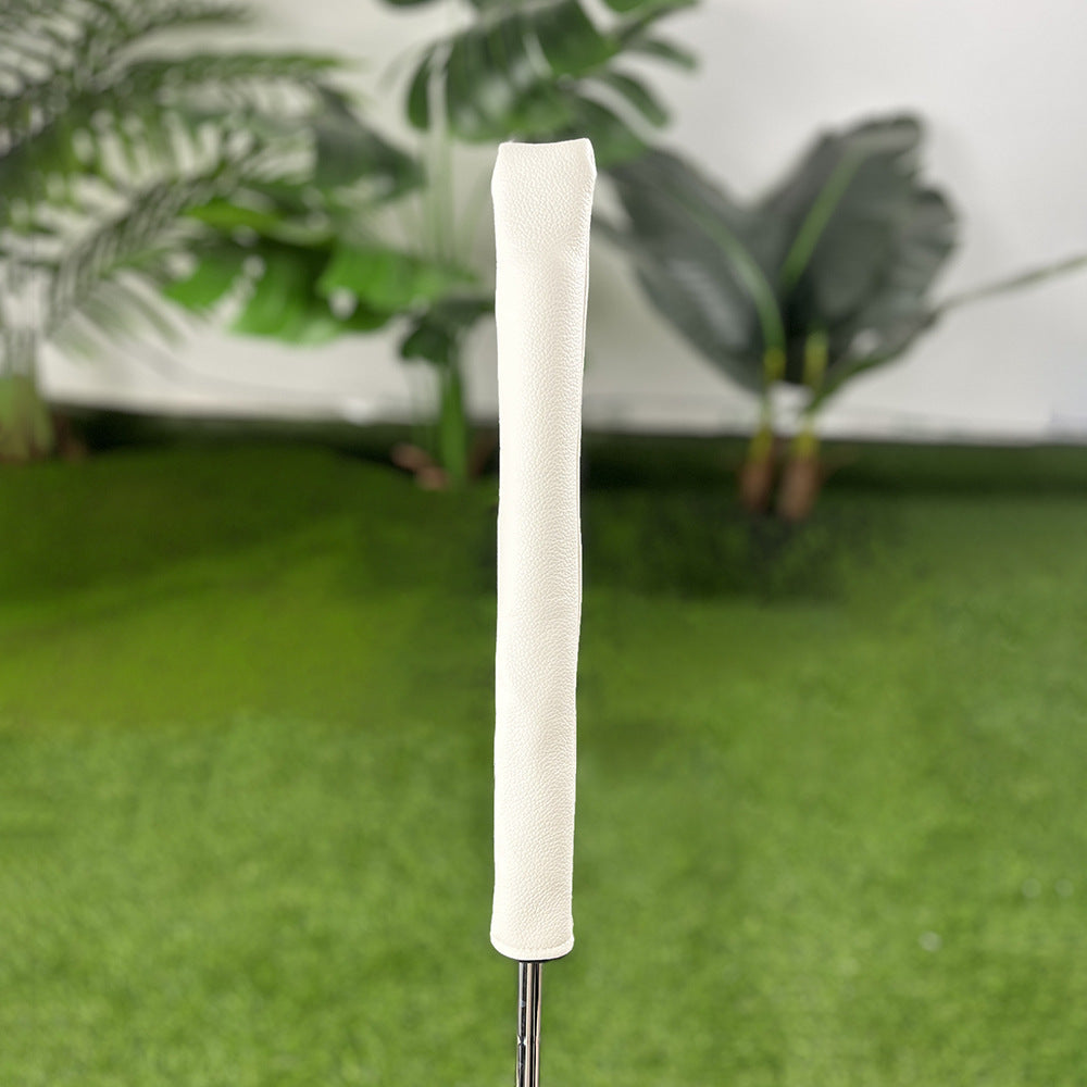 Minimalist Solid-Color PU Leather lignment sticks golf cover