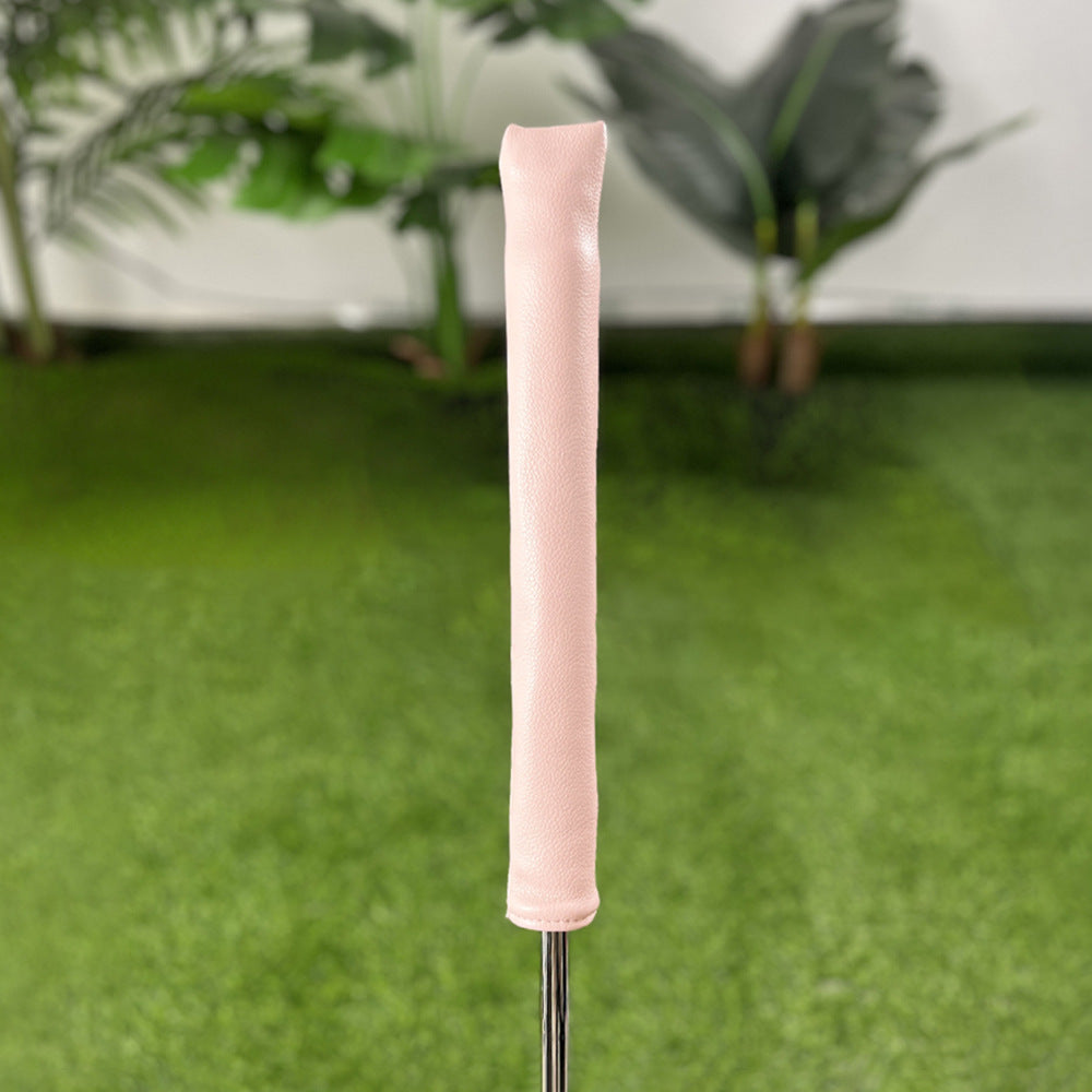 Minimalist Solid-Color PU Leather lignment Sticks Golf Cover