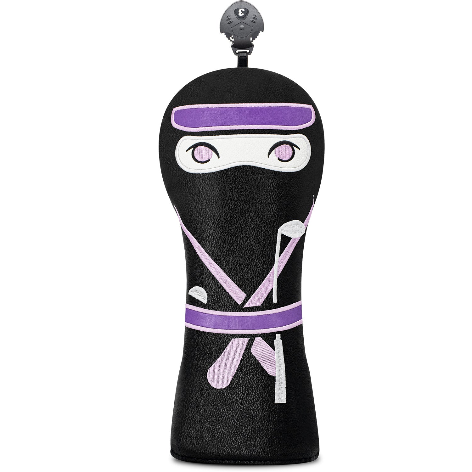 Golf Cover Set Creative Cartoon ninja for Men and Women  Fits Any Size