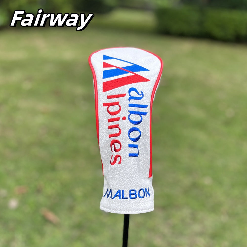New Arrival Golf Headcovers Golf Club Head Covers May The Course Be with You Style Elegant Embroidery Premium Leather Driver Fairway(FW) Wood Hybrid(UT) with Number Tags, Golf Mallet Putter Cover