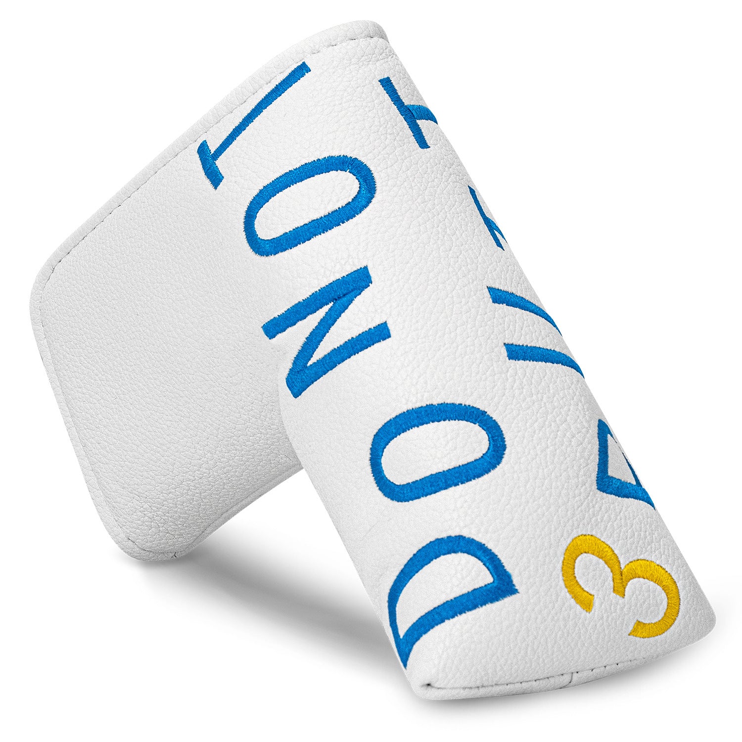 Letter-Embroidered PU Leather magnetic putter cover mallet