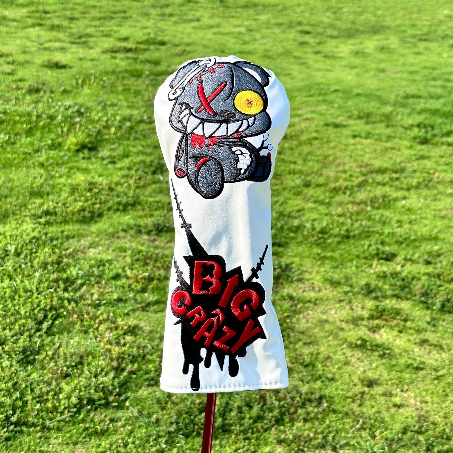 Crazy Bear Golf Head Covers 4-Piece PU Leather