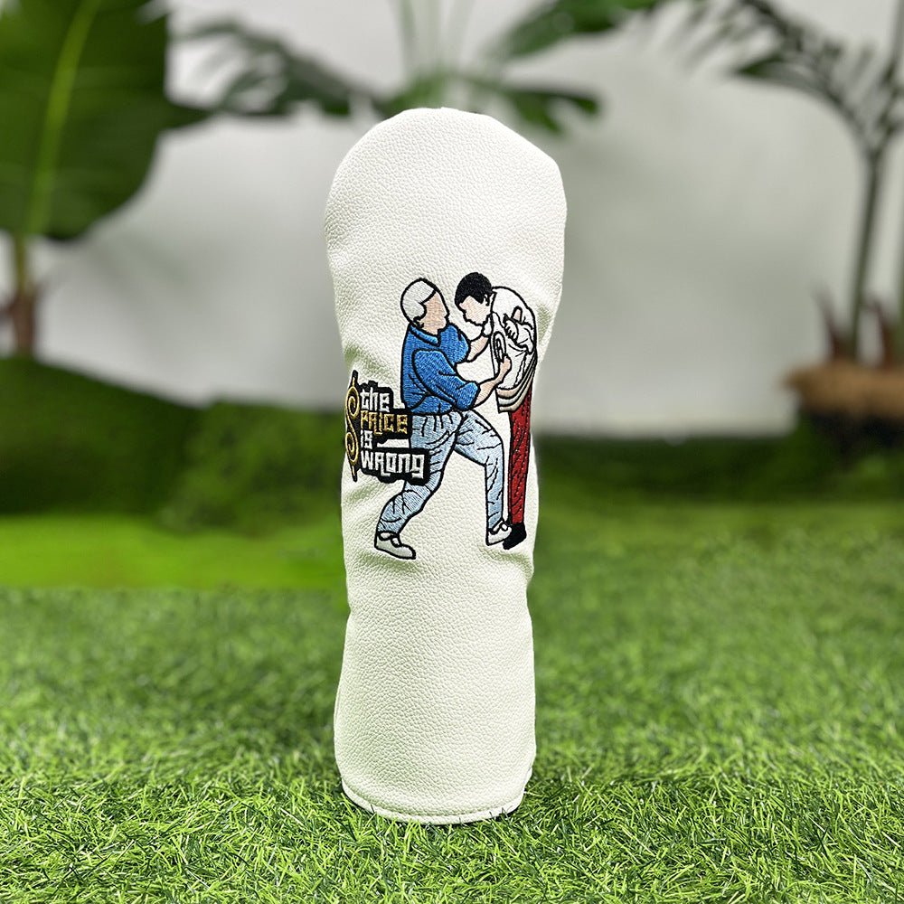 Barudan Golf Funny Golf Head Covers Premium Funny Driver Headcover, 3 Wood Headcover (Fairway Wood Head Cover), Hybrid Headcover fits for All Brand