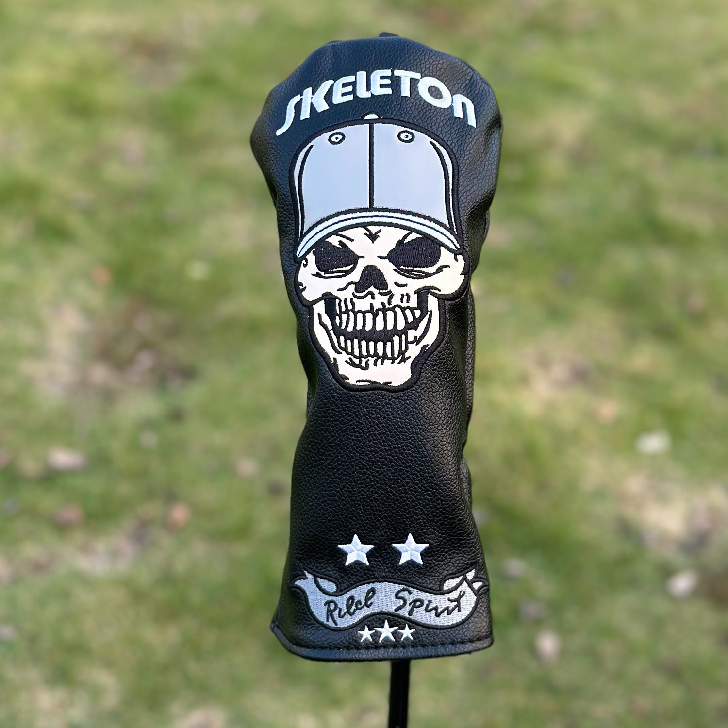 Skull Golf Club Head Covers with Star Embroidery