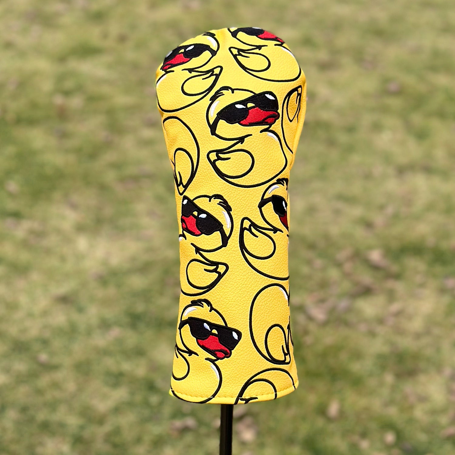 Animal Golf Covers Duckling in Sunglasses Premium Leather Golf Club Head Covers