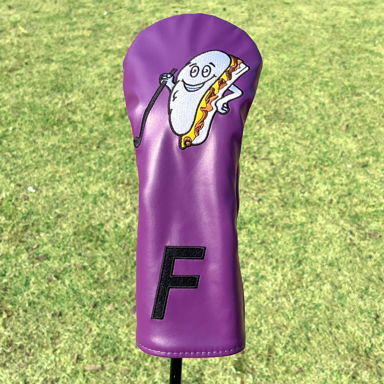 Fun Food Hot Dog Purple Golf Club Head Covers