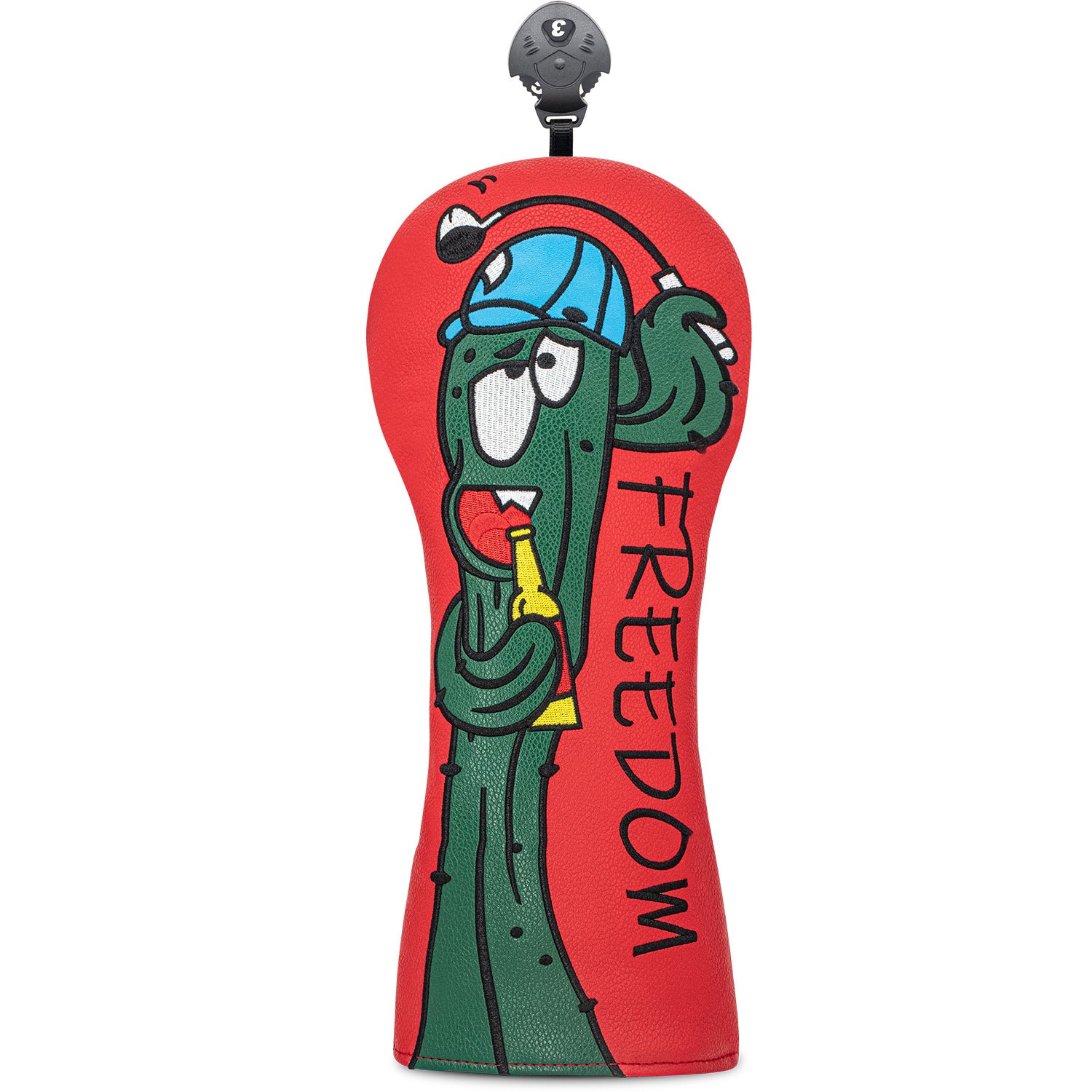 Funny Cactus Embroidery Golf Club Head Cover