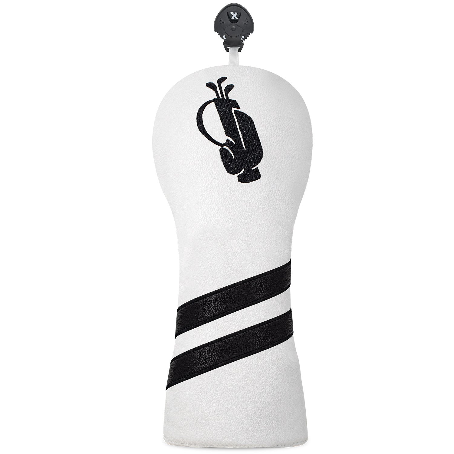 Minimalist Striped Golf Club Head Covers with Golf Bag Embroidery