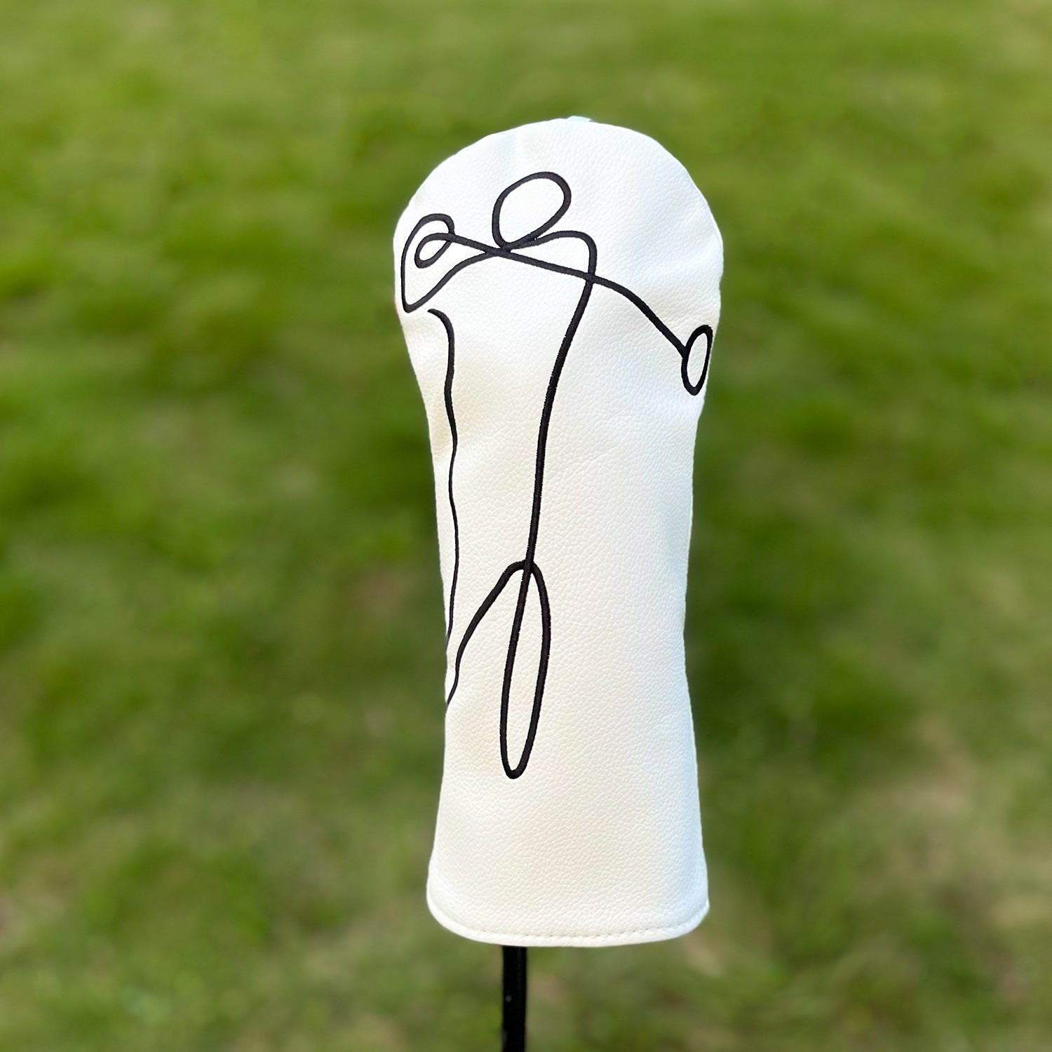 Minimalist Golf Swing Themed Golf Club Head Covers
