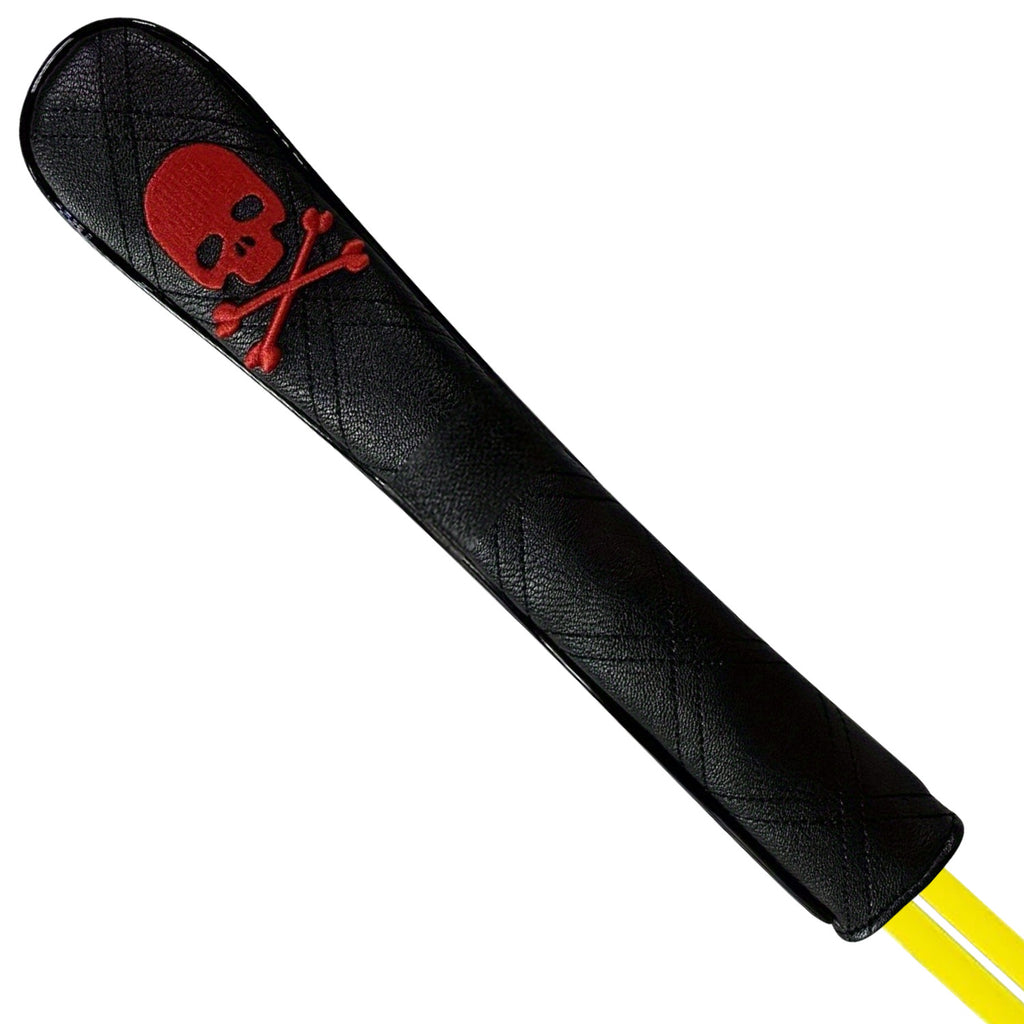 Personalized Skull Embroidery alignment sticks golf cover