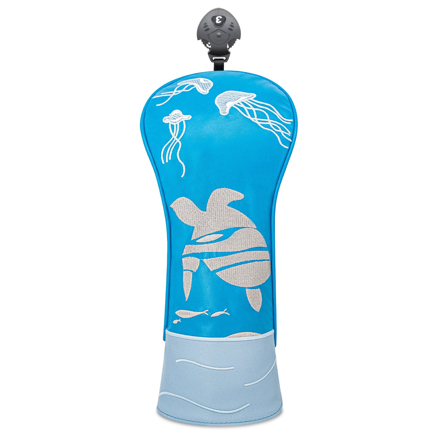 Awesome Golf Headcovers Blue Sea Turtle Embroidery Gift for Men Women