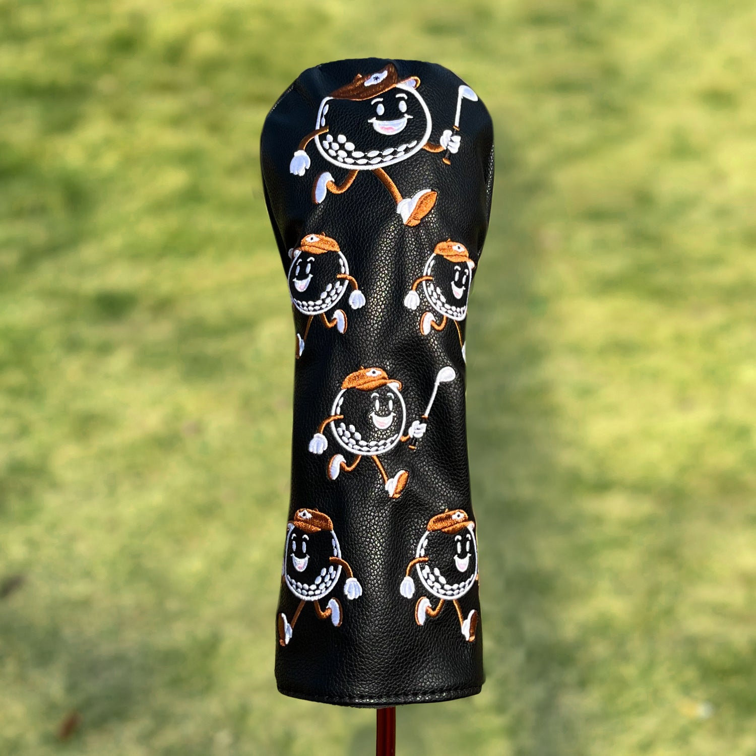 Cartoon Golf Ball Embroidery Personalised Golf Head Covers