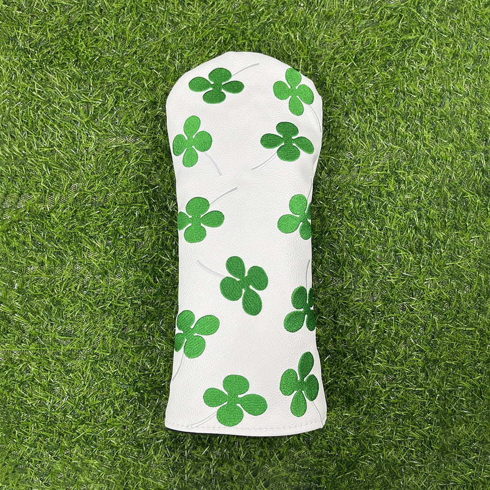 Golf Headcovers Live Lucky Golf Driver Covers Advanced Embroidery Fairway Wood  Premium Leather Shamrock Golf Club Covers