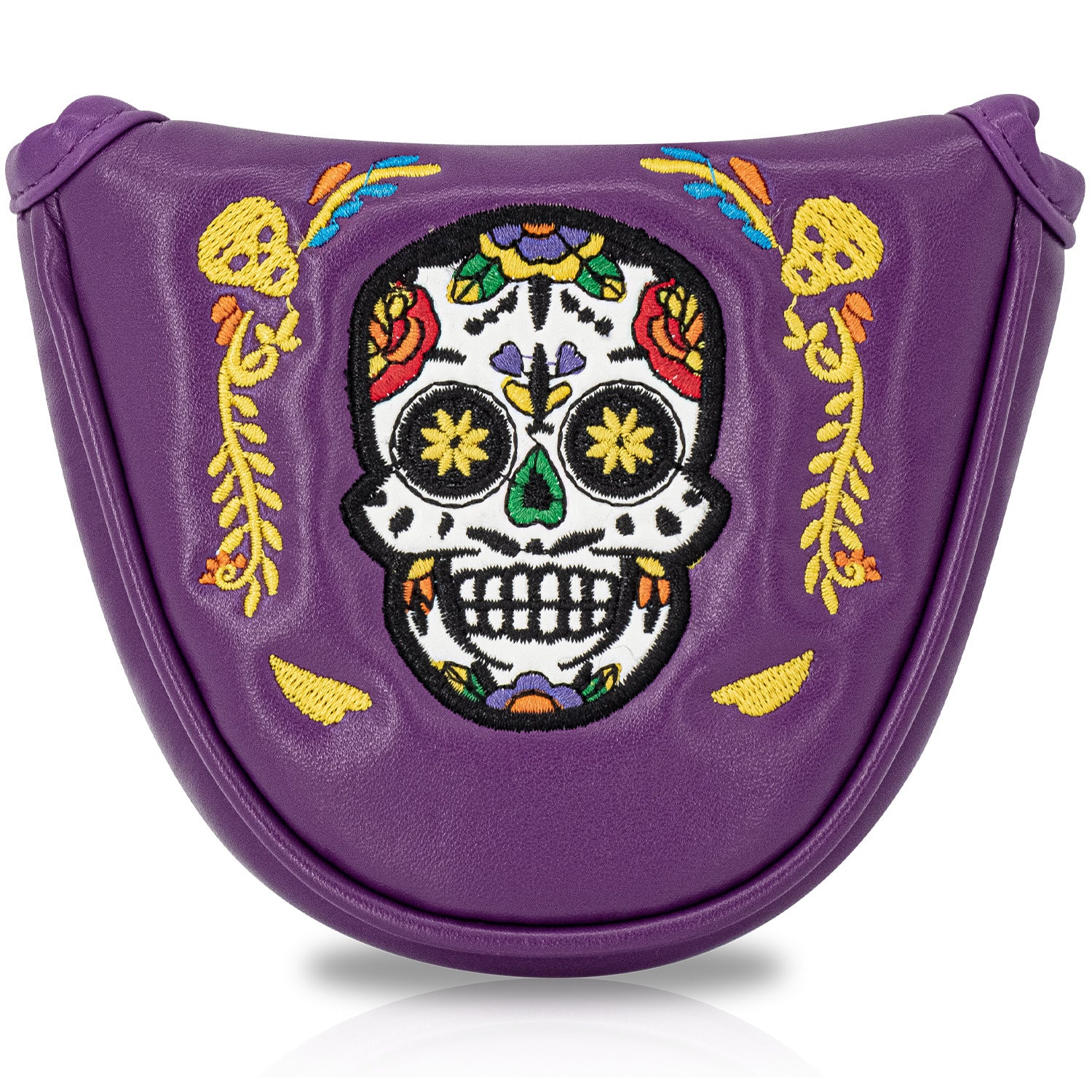 Personalized Day of the Dead Style skull putter cover