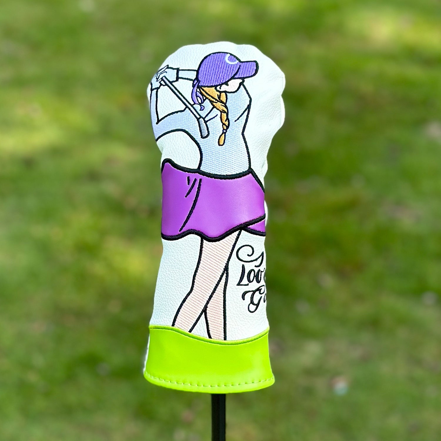 Cartoon Sporty Girl Golf Club Head Covers, Ideal Christmas Gifts for Women