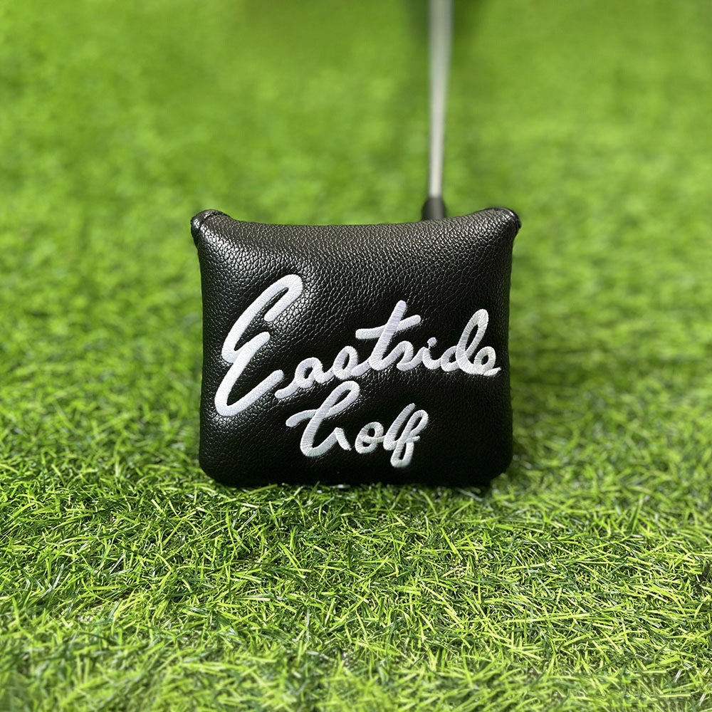 Swinging golfer embroidery golf putter covers