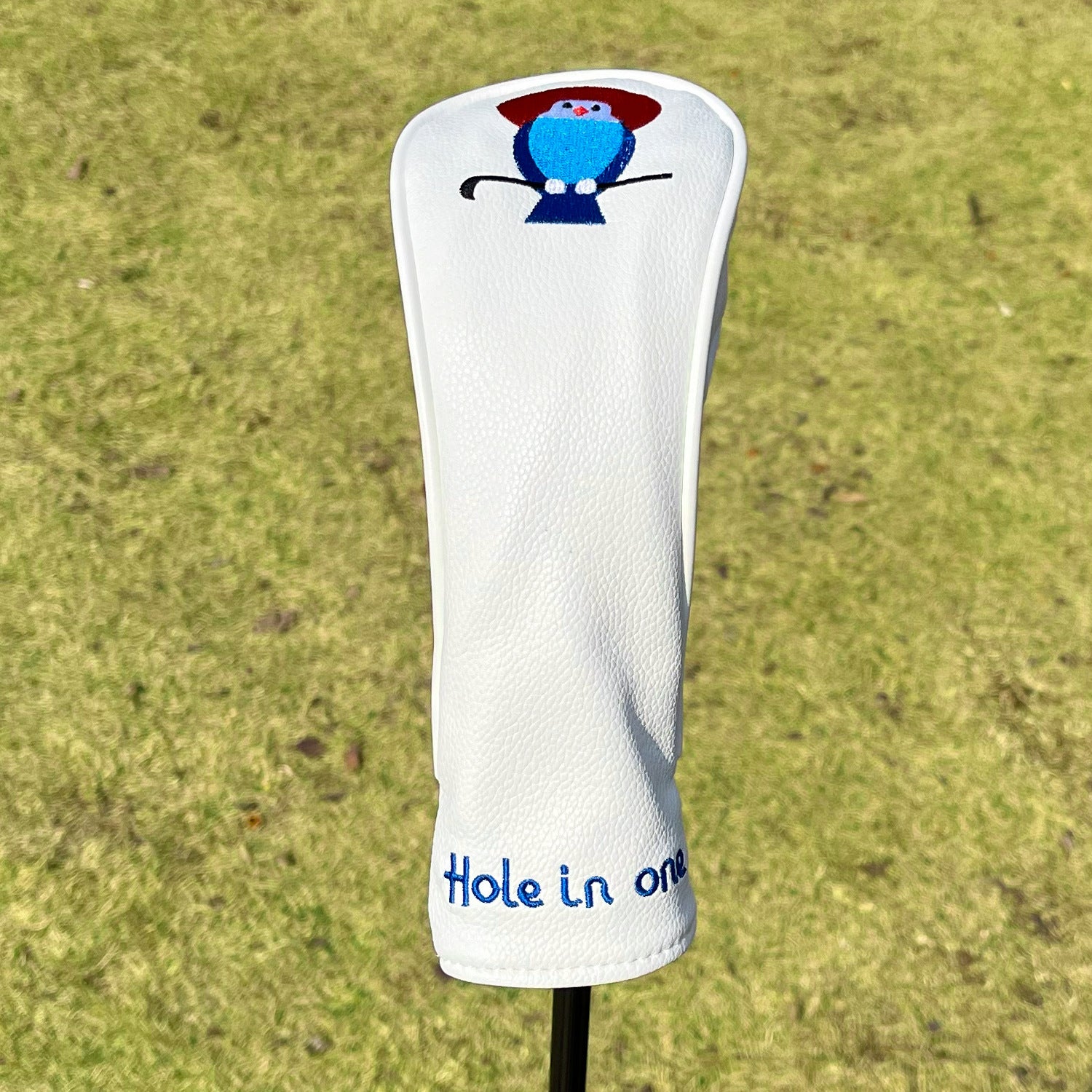 Birdie Headcover with "Hole in One" Embroidery