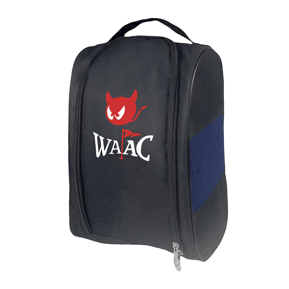 Little Devil Pattern Outdoor Golf Shoes Bags Travel Shoes Bags Zippered Sport Shoes Bag