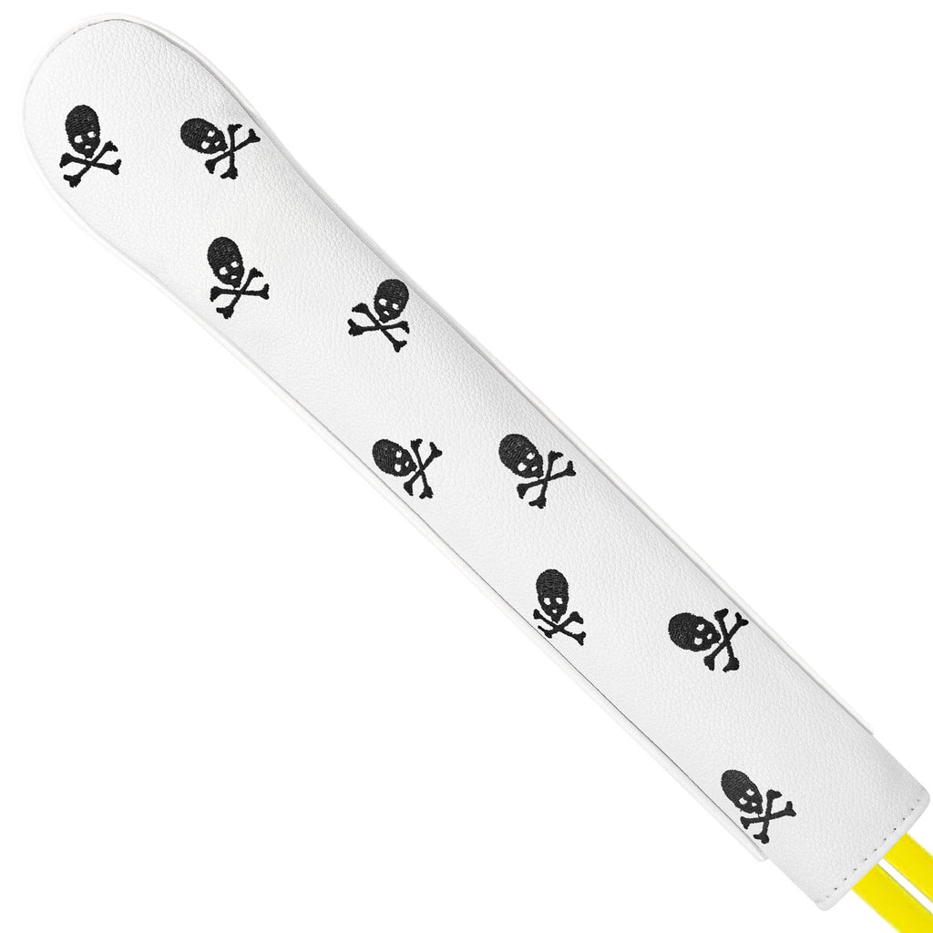 Personalized Skull Embroidery alignment sticks golf cover