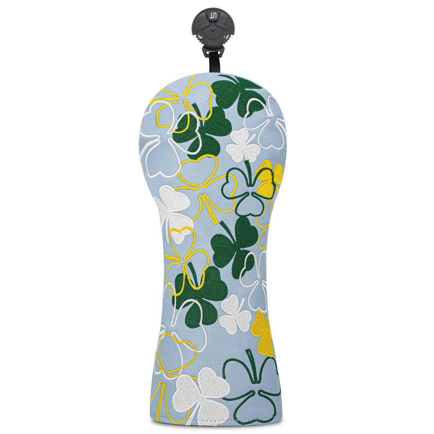 Golf Headcovers Golf Club Head Covers Four Leaf Clover Good Luck Charm - Clover Style Premium Leather Driver Fairway(FW) Wood Hybrid(UT) with Number Tags