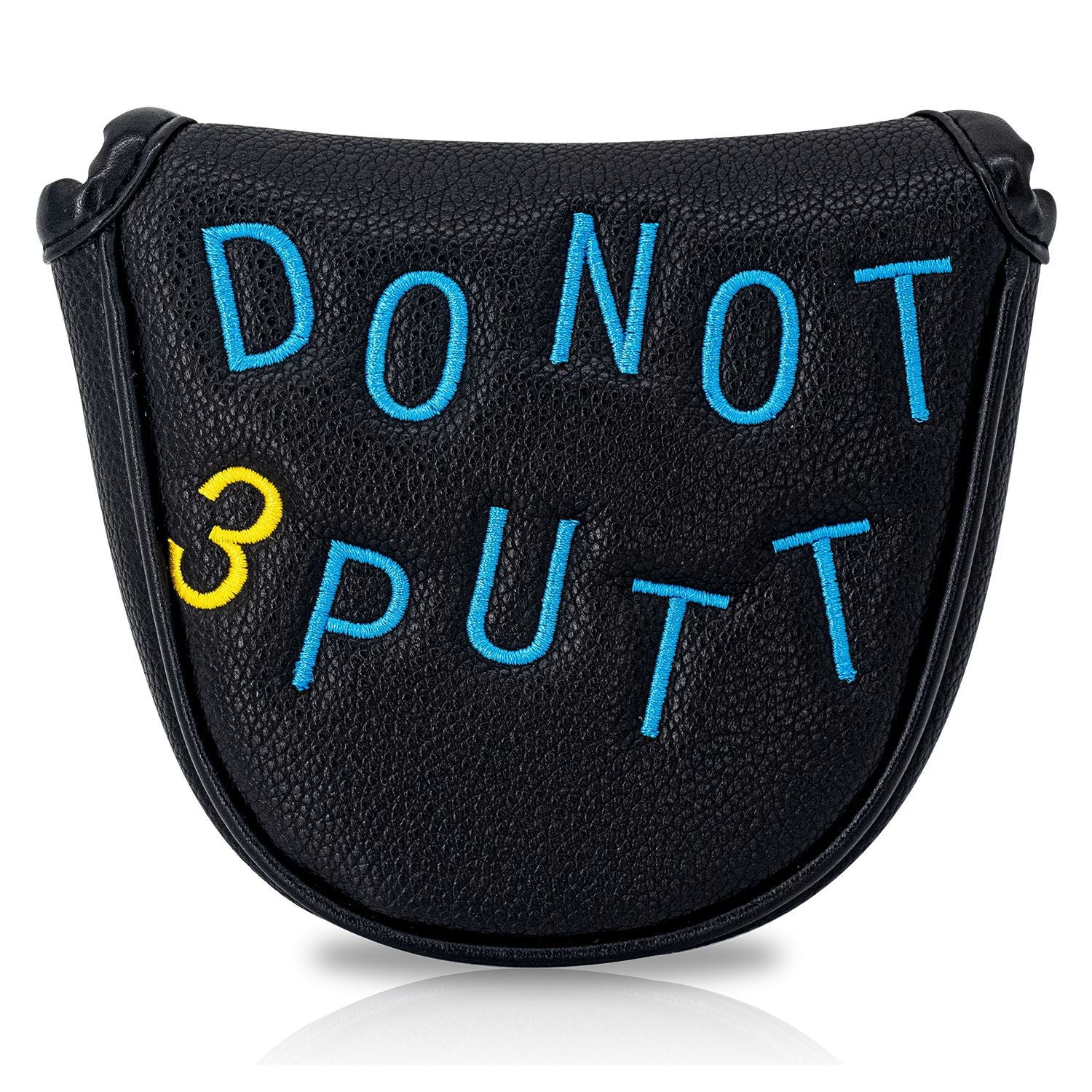 Letter-Embroidered PU Leather magnetic putter cover mallet