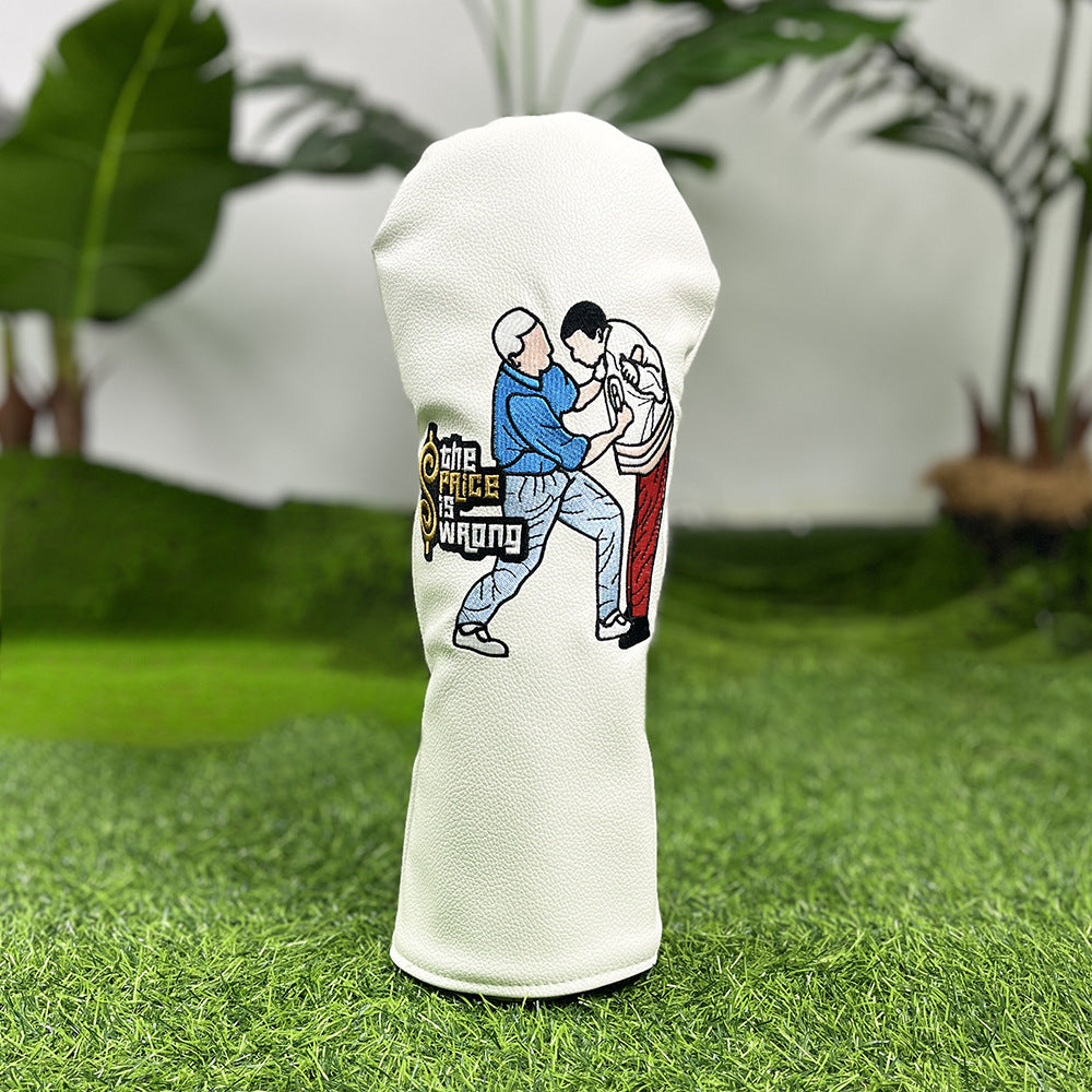 Barudan Golf Funny Golf Head Covers Premium Funny Driver Headcover, 3 Wood Headcover (Fairway Wood Head Cover), Hybrid Headcover fits for All Brand