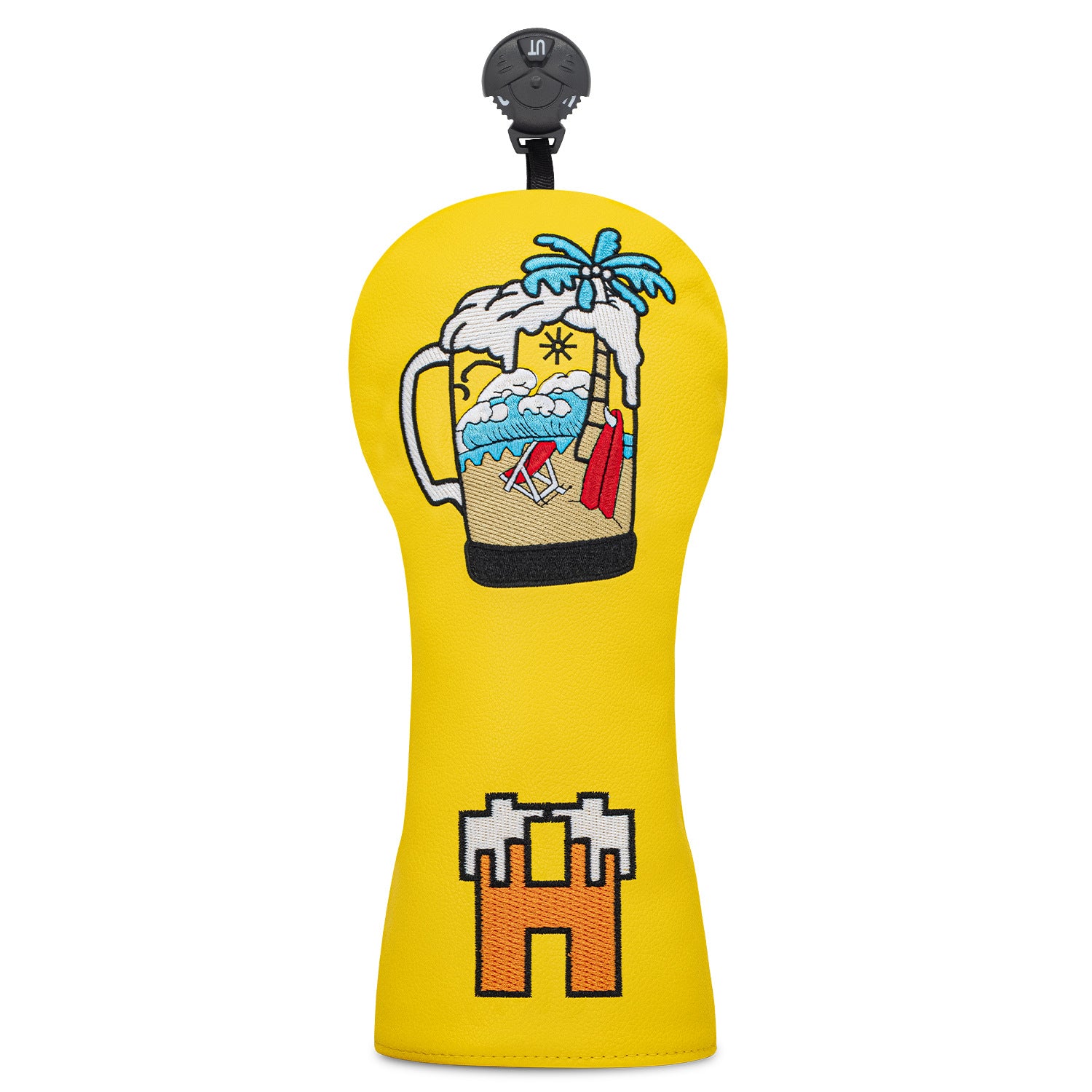 Beer & Coconut Embroidery Vacation-Style Golf Club Head Covers