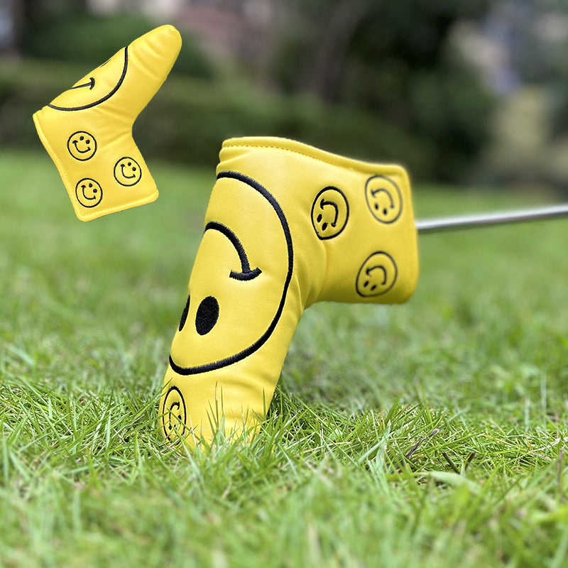 Playful smiley face emoticons blade headcover