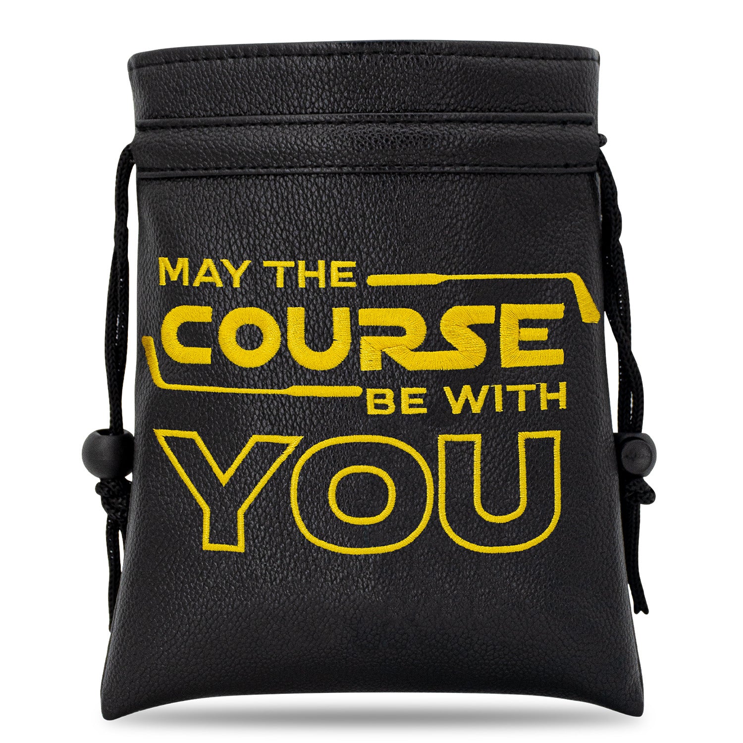 Golf Valuables Pouch USA skull embroidery Drawstring Bag