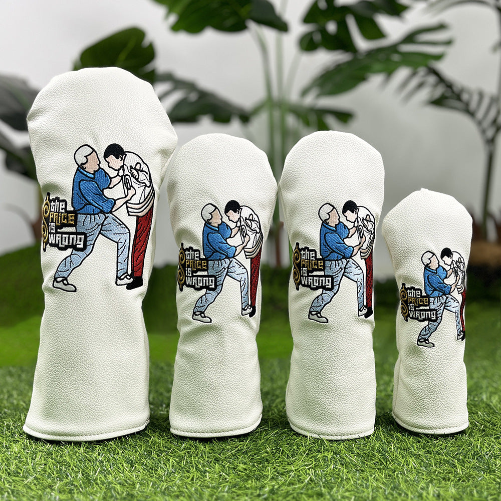 Barudan Golf Funny Golf Head Covers Premium Funny Driver Headcover, 3 Wood Headcover (Fairway Wood Head Cover), Hybrid Headcover fits for All Brand