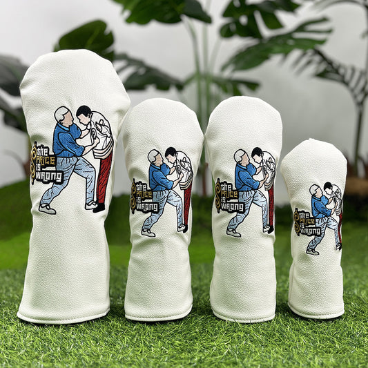 Barudan Golf Funny Golf Head Covers Premium Funny Driver Headcover, 3 Wood Headcover (Fairway Wood Head Cover), Hybrid Headcover fits for All Brand