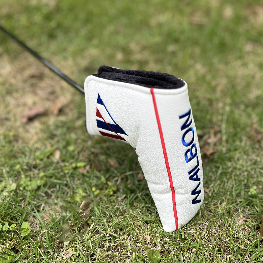 New Arrival Golf Headcovers Golf Club Head Covers May The Course Be with You Style Elegant Embroidery Premium Leather Driver Fairway(FW) Wood Hybrid(UT) with Number Tags, Golf Mallet Putter Cover