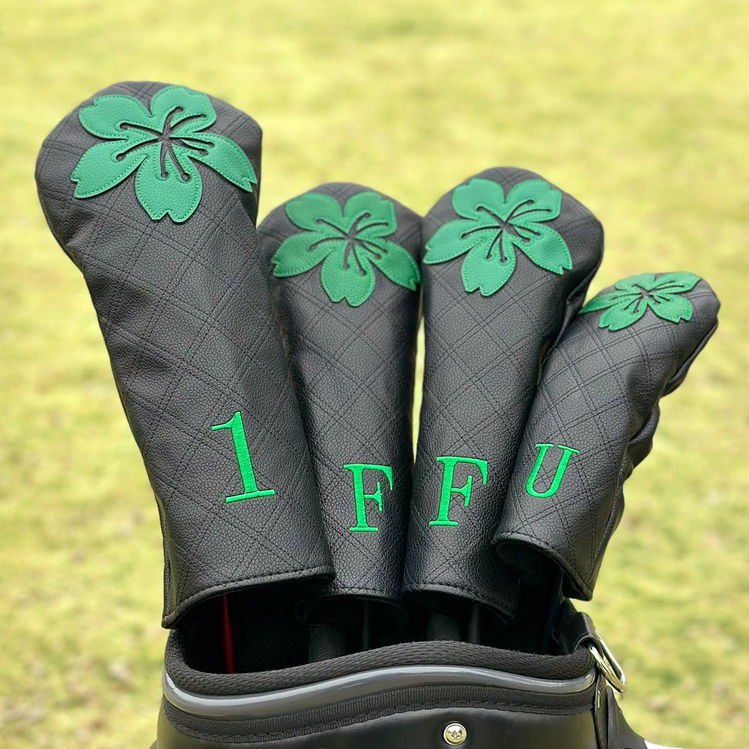Cherry Blossom Golf Headcovers Leather Golf Club Covers