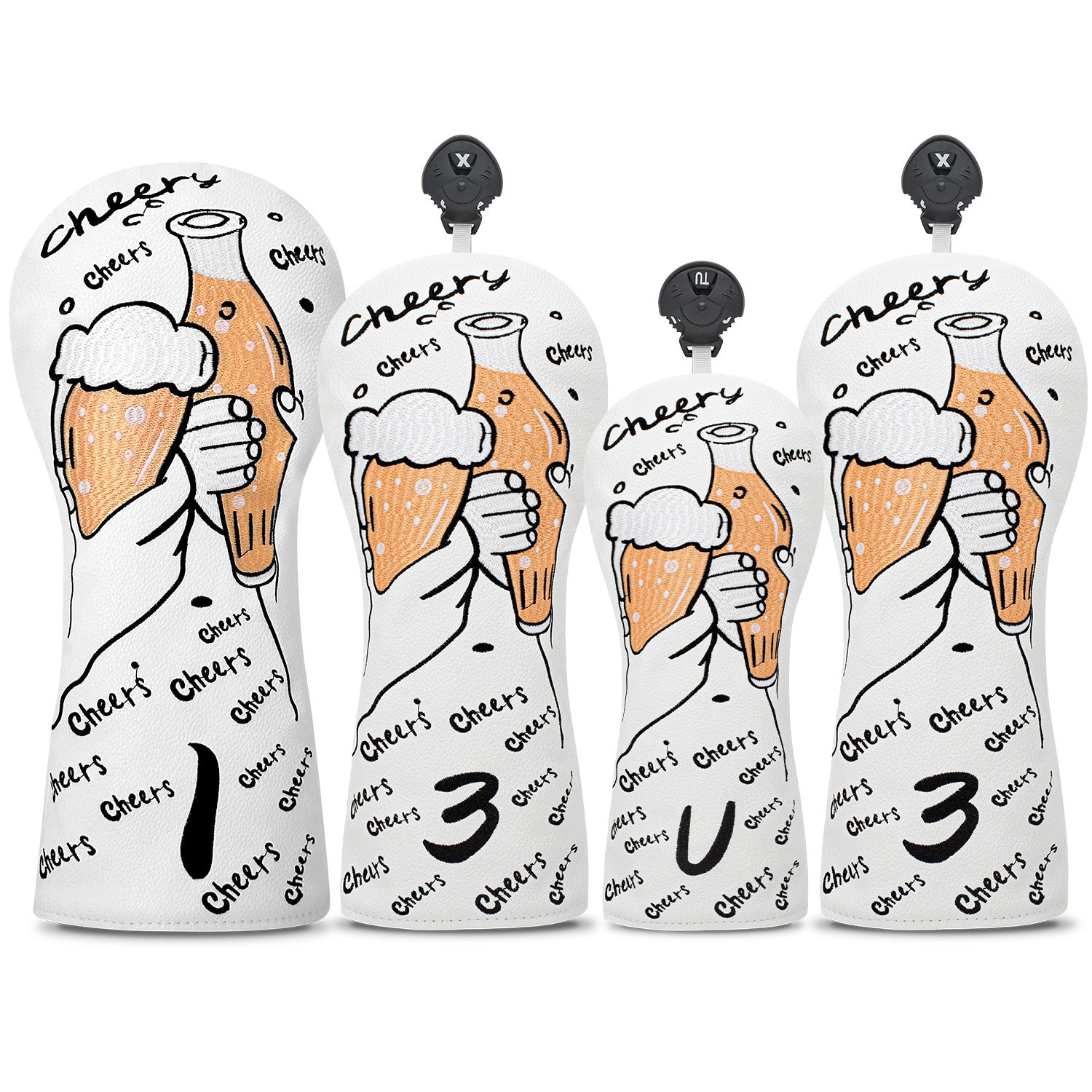 Beer Embroidery Golf Club Head Covers