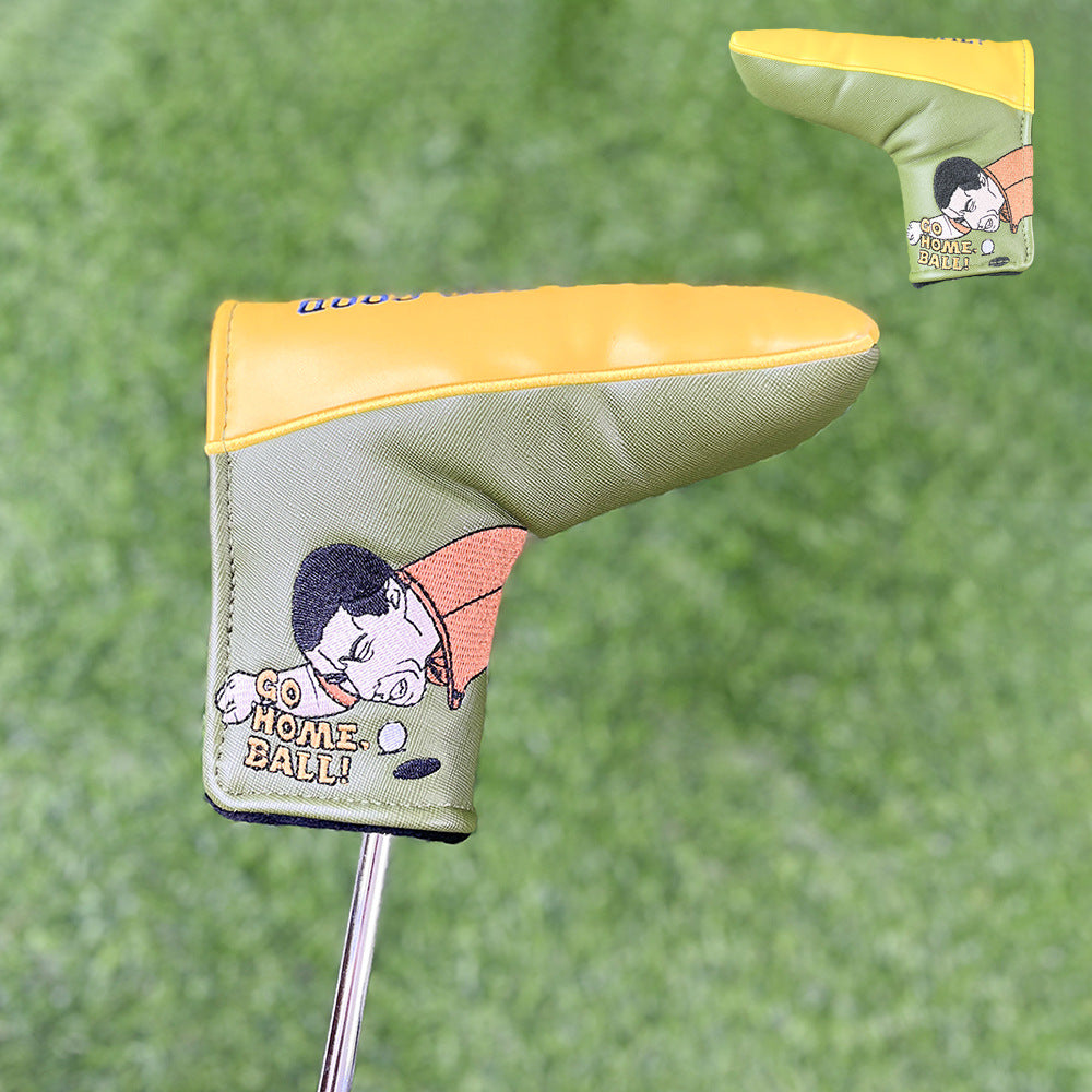 Playful cartoon patterns custom putter covers