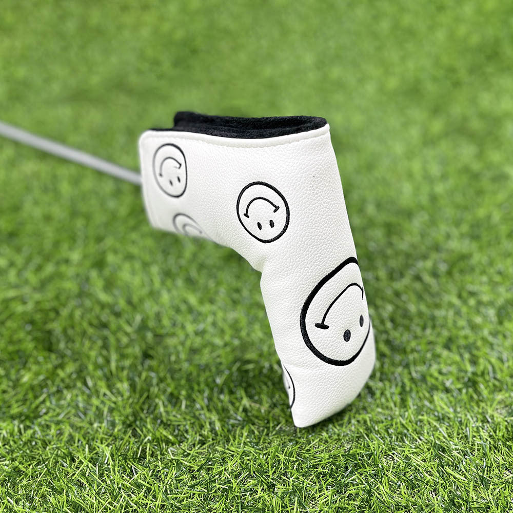 Playful smiley face emoticons blade headcover