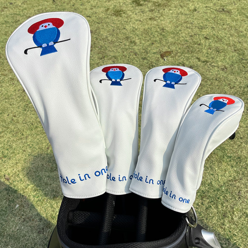 Birdie Headcover with "Hole in One" Embroidery