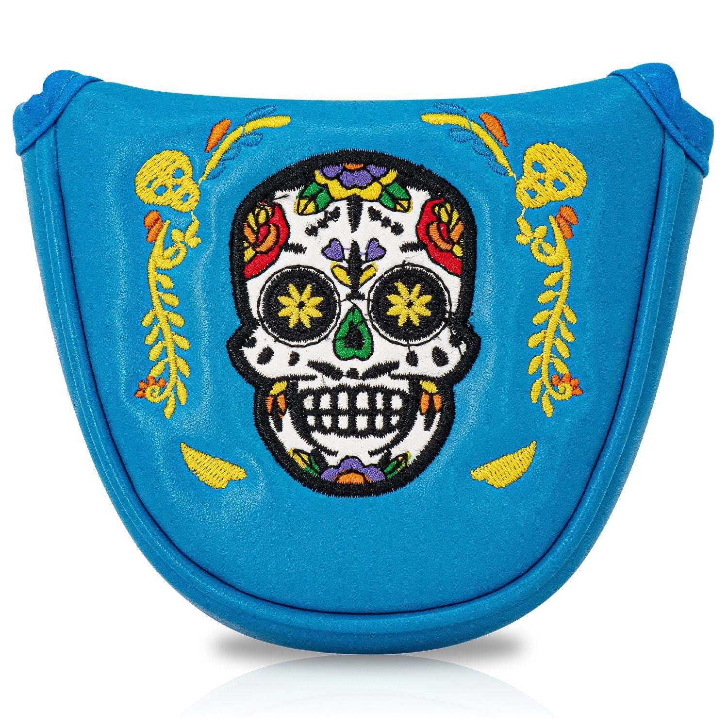 Personalized Day of the Dead Style skull putter cover