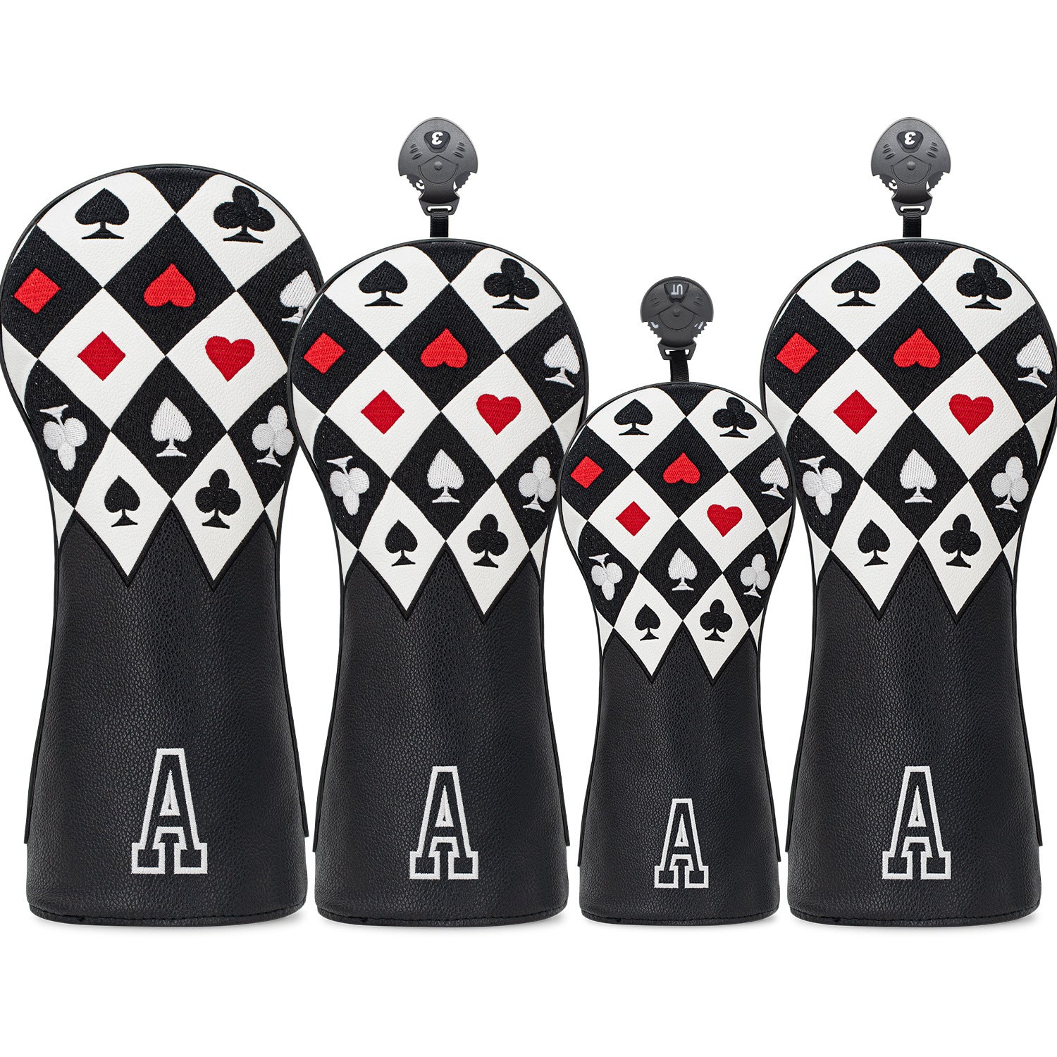 Vintage Poker Golf Club Head Covers Leather Golf Headcover