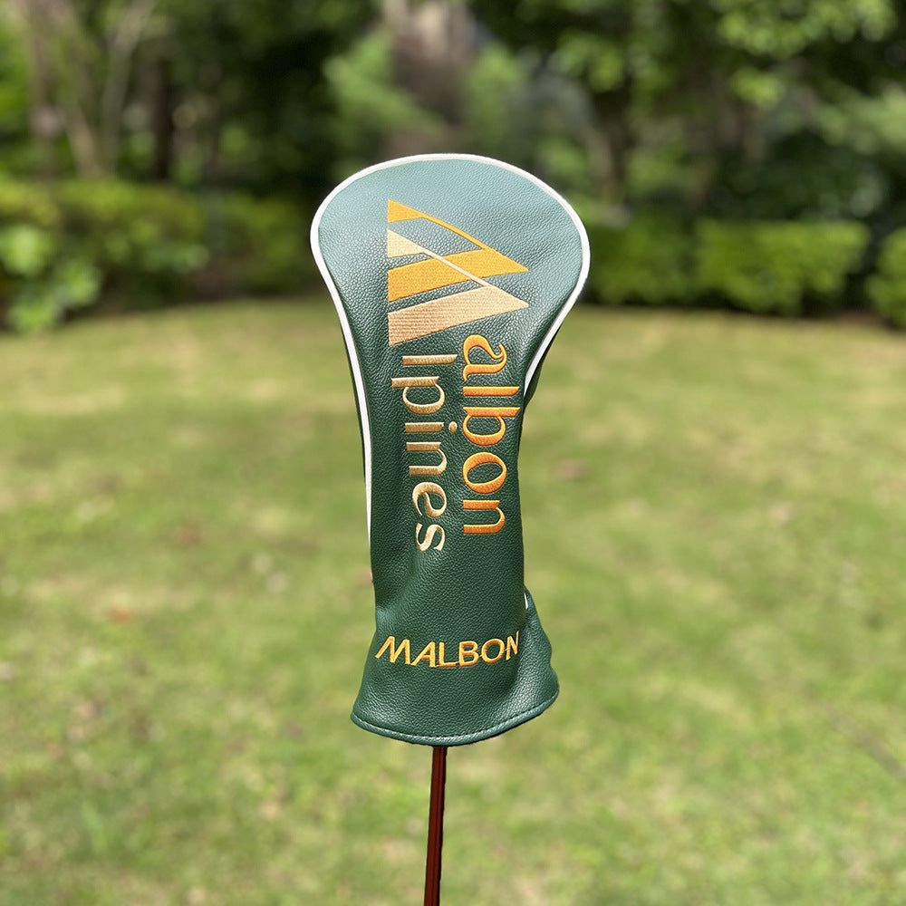 New Arrival Golf Headcovers Golf Club Head Covers May The Course Be with You Style Elegant Embroidery Premium Leather Driver Fairway(FW) Wood Hybrid(UT) with Number Tags, Golf Mallet Putter Cover