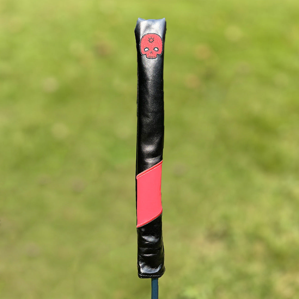 Personalized Skull Embroidery alignment sticks golf cover