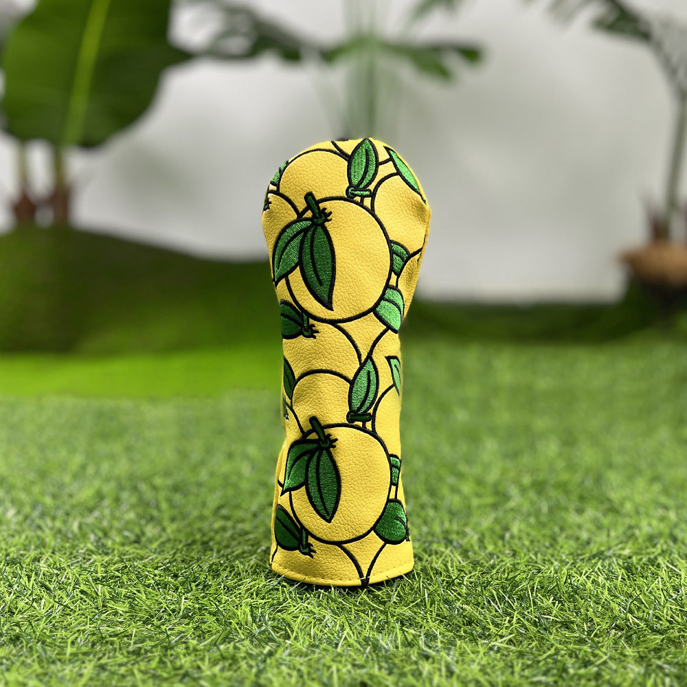 Golf Club Covers Orange Golf Head Cover Driver Covers Fairway Wood Headcover Hybrid Cover Leather Golf Headcover for Scotty Cameron Taylormade Titleist Odyssey