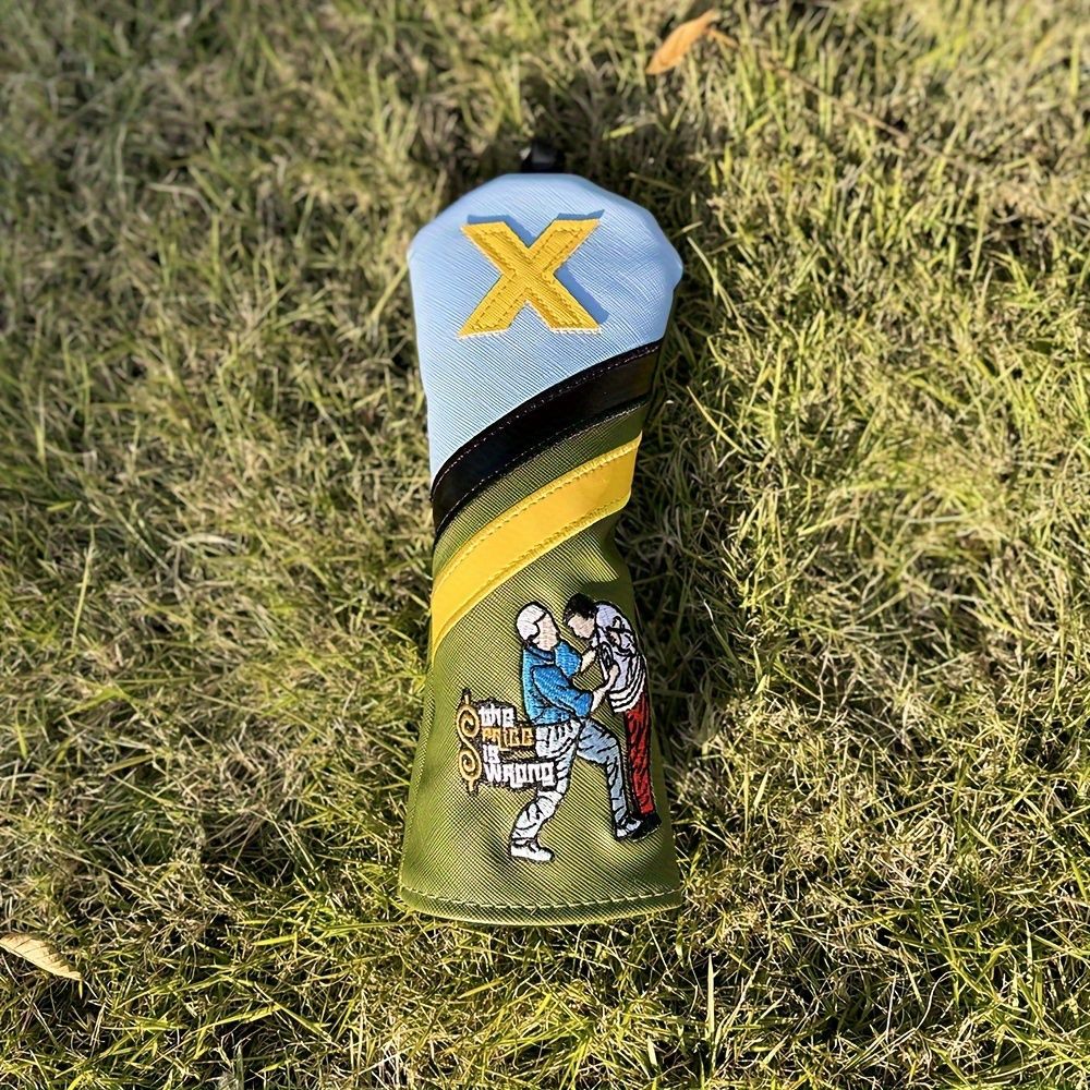 Barudan Golf Funny Golf Head Covers Premium Funny Driver Headcover, 3 Wood Headcover (Fairway Wood Head Cover), Hybrid Headcover fits for All Brand