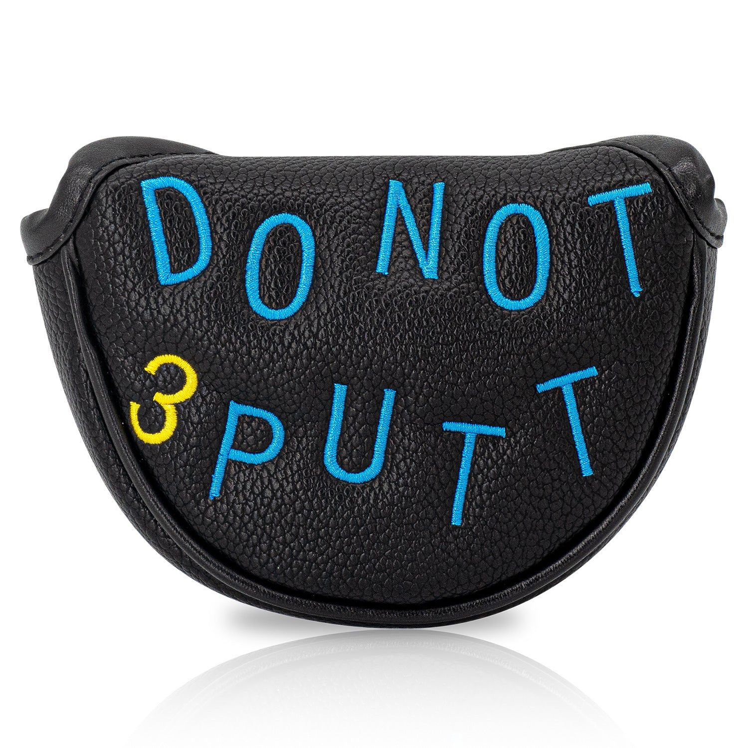 Letter-Embroidered PU Leather magnetic putter cover mallet
