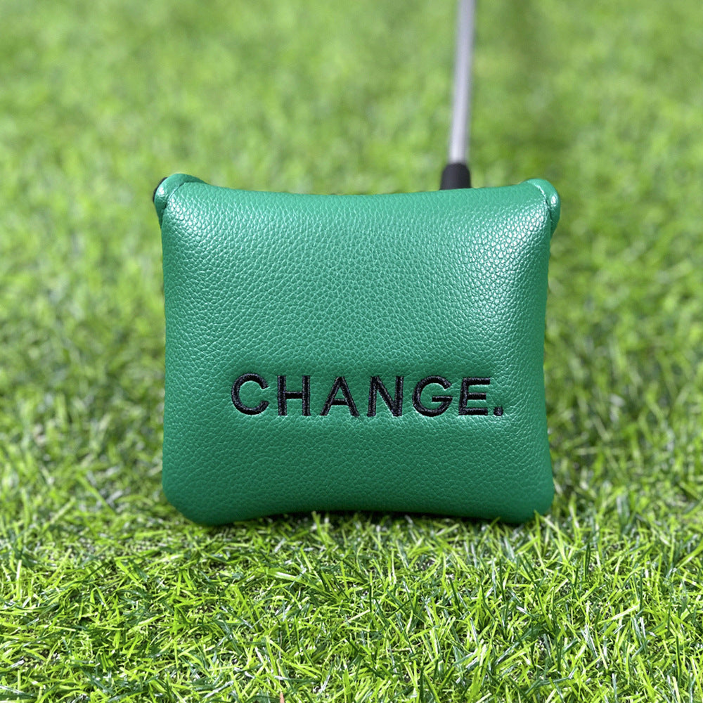 Swinging golfer embroidery golf putter covers