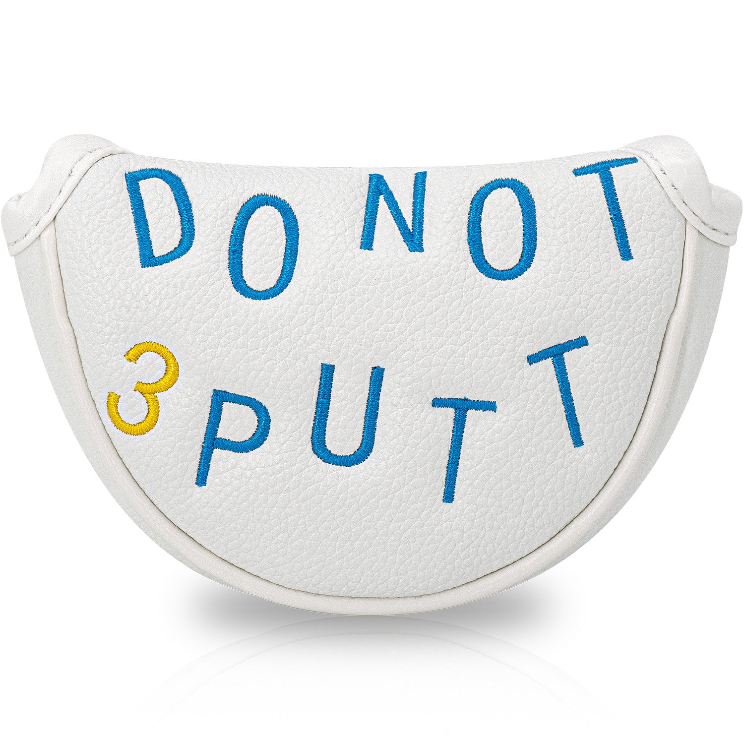Letter-Embroidered PU Leather magnetic putter cover mallet
