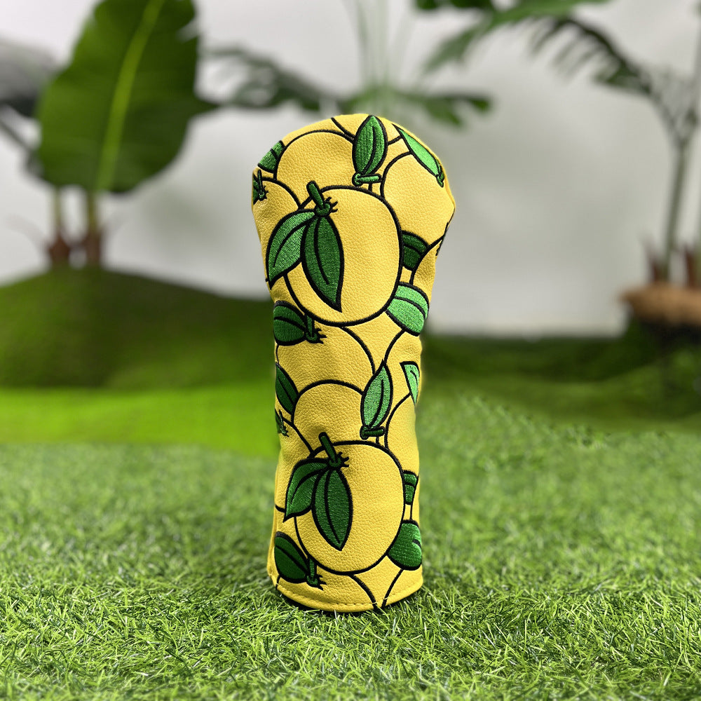 Golf Club Covers Orange Golf Head Cover Driver Covers Fairway Wood Headcover Hybrid Cover Leather Golf Headcover for Scotty Cameron Taylormade Titleist Odyssey