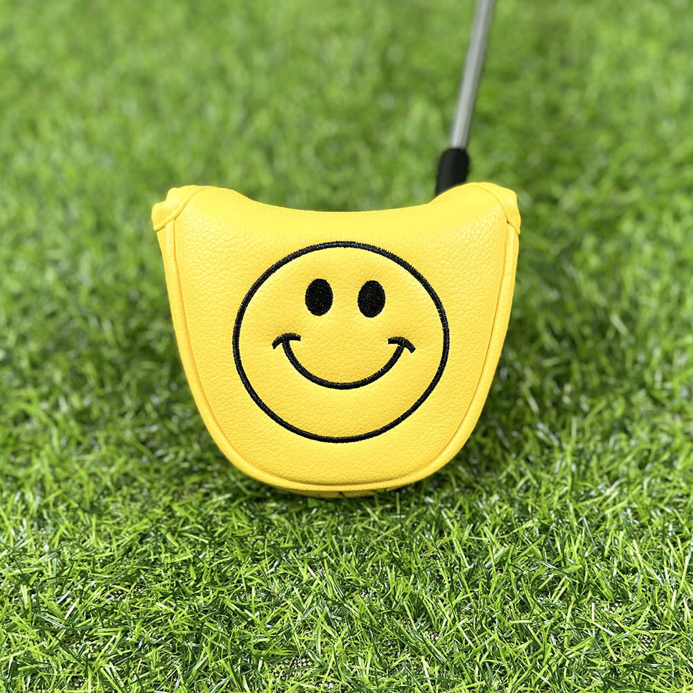 Playful smiley face emoticons blade headcover