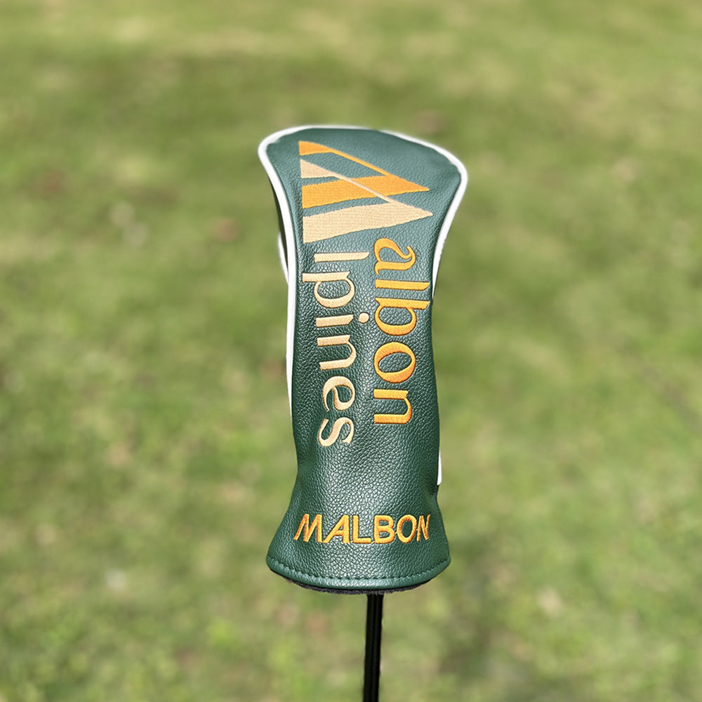New Arrival Golf Headcovers Golf Club Head Covers May The Course Be with You Style Elegant Embroidery Premium Leather Driver Fairway(FW) Wood Hybrid(UT) with Number Tags, Golf Mallet Putter Cover