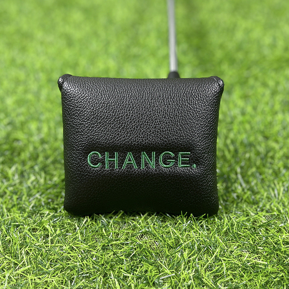 Swinging golfer embroidery golf putter covers